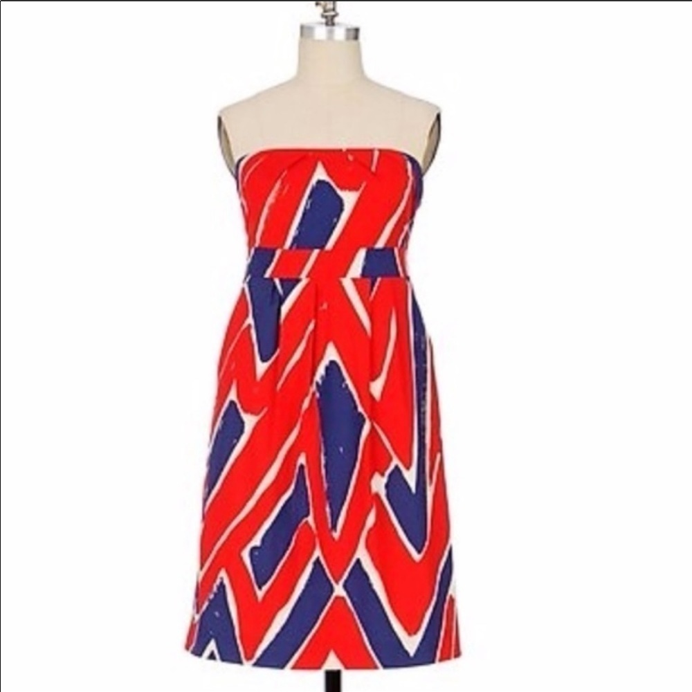 Anthro We Love Vera Dauntless Strapless Dress